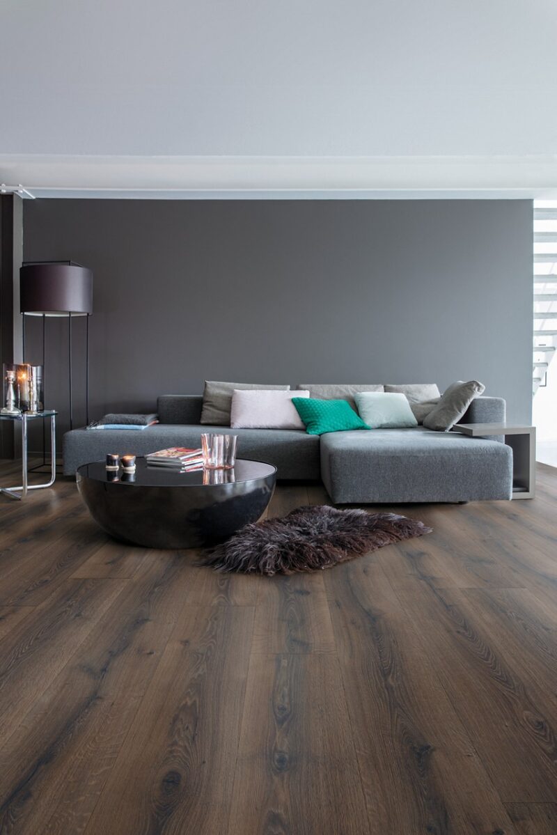 Laminat | Desert oak brushed dark brown