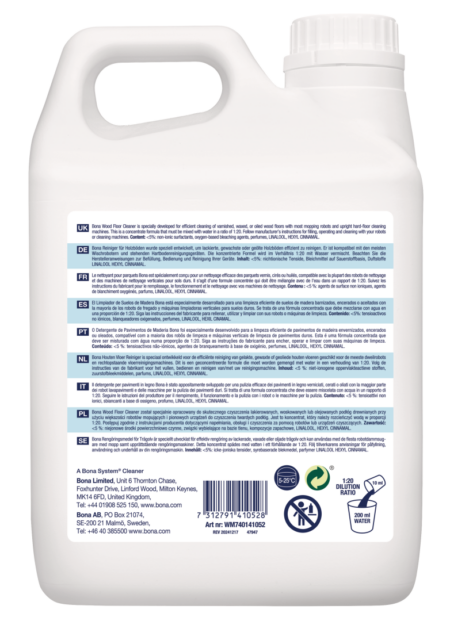 Bona Wood Floor Cleaner for Mopping Robots 2.5L